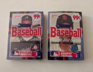1988 Donruss Baseball Cello Packs Glavine & Alomar On Top - Picture 1 of 2