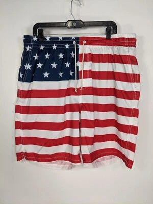 Pantalones Cortos Old Navy Bandera Americana Rojo Blanco Azul Estrellas Rayas Talla XL Foto 1 de 4