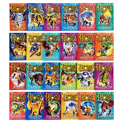 Beast Quest Series 7 To 10 - 24 Books By Adam Blade – Ages 7-9 - Paperback - Image 1 of 3