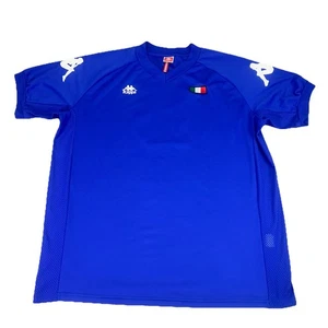 Camiseta de fútbol Kappa Italia para hombre 2XL azul local #10 Maglieta camiseta LEER - Imagen 1 de 23