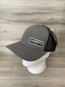 Rapala Crush City Mesh SnapBack Hat Cap NEW SMALL PATCH FISHING LURES GRAY - Picture 1 of 9
