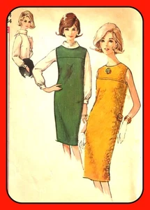 Misses JUMPER Pattern w BLOUSE or Shift DRESS Simplicity 5537 Vtg 1964 - Picture 1 of 4