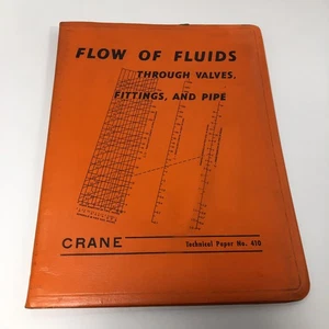 Flow of Fluids through valves fitting pipes - technical paper 410 Crane 1957 Vtg - Bild 1 von 22