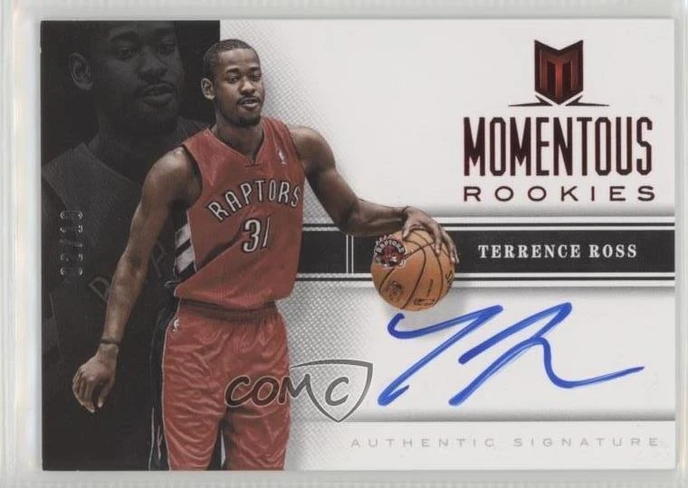 2012-13 Panini Momentum Momentous Rookies Red /10 Terrence Ross #24 Auto RC - Image 1 of 2
