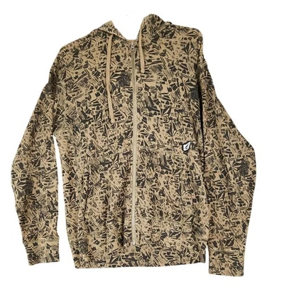 Chaqueta con Capucha Volcom Trend Térmica Ajustada con Cremallera Mediana Beige Patrón Negro Foto 1 de 4