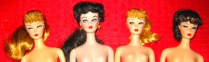 VINTAGE REPRODUKTION BLONDE & DUNKELHAARIGE REPRO BARBIE KONVOLUT! - Bild 1 von 3