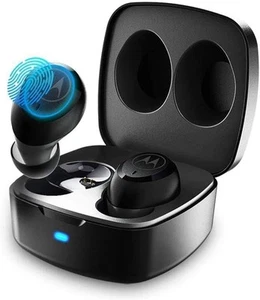 Motorola Vervebuds 100 Earbud Headphones, Waterproof True Wireless Black - Picture 1 of 5