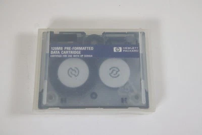 Cartucho de datos HP Hewitt Packard 120 Mb preformateado para uso con HP D2045a Foto 1 de 2