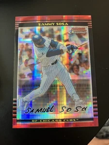 2002 Bowman Chrome X-Fractor /250 Sammy Sosa #66 cubs - Picture 1 of 6