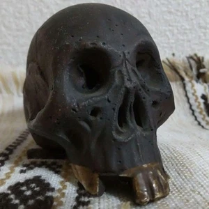 Adorno de calavera antiguo de Japón - Imagen 1 de 10