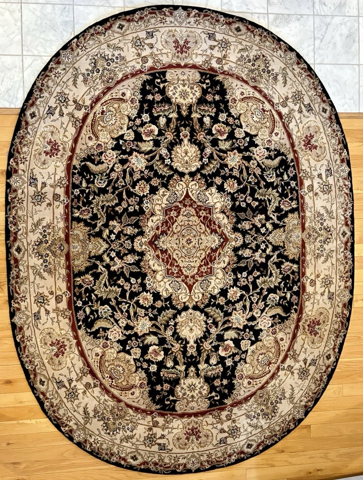 Alfombra de lana Nourison 2000 ovalada 7’6” x 9’6” Foto 1 de 4