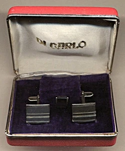 Inlaid MOP? Cufflinks by Weber Set in Presentation Box - Picture 1 of 2