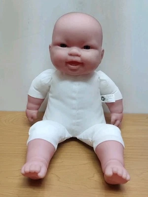  BERENGUER BABY DOLL Cloth Body Teeth Blue Eyes 14 Inches JC Toys - Image 1 of 4
