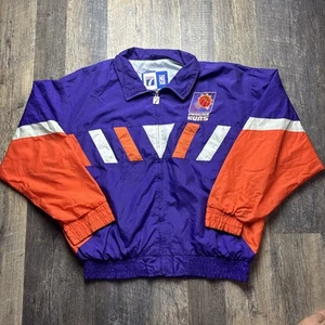 Vintage Rare Logo 7 Phoenix Suns Wind Breaker Jacket Size Large - Picture 1 of 10