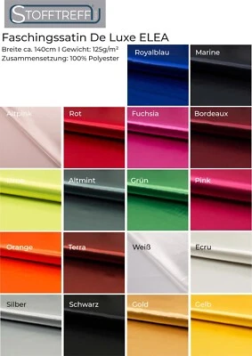 Faschingssatin De Luxe ELEA - 50 cm Schritte -100% Polyester - Karneval - Kostüm - Bild 1 von 2