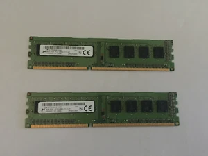 2 Micron 4G Memory RAM 4GB 1Rx8 PC3-12800U-11-11-A1 MT8JTF51264AZ-1G6E1 1412 - Picture 1 of 2
