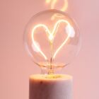 LED E27 bulb | Steepletone | Screw down lightbulb | Heart | White