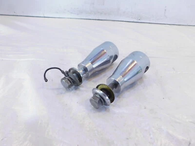 Harley Davidson Sportster 883 & 1200 & Dyna Chrome Handlebar Bar Riser Clamps - Image 1 of 4