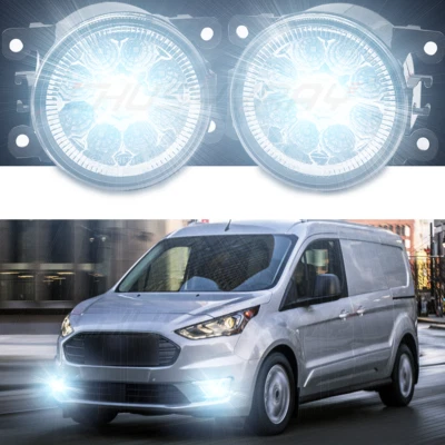 Pair Left & Right fog lights for 2011 2012 2013 14 15 16 17 Ford Transit Connect - Image 1 of 4