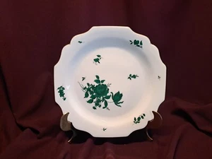 Augarten Wien Vienna Maria Theresia Plate Platter Gold Trim 9-3/8” #5098 Green - Picture 1 of 9