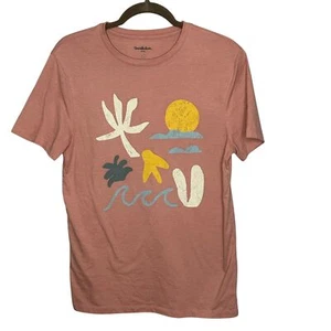 Goodfellow & Co. T-Shirt Unisex Small Beach Motif Short Sleeve Sun Waves - Picture 1 of 6