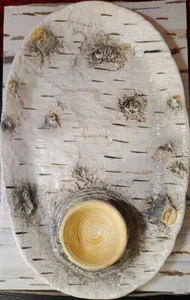 Dept 56 Birch Bark Chip & Dip 3002-3 Tree New In Box Department 56 cabin - Picture 1 of 3