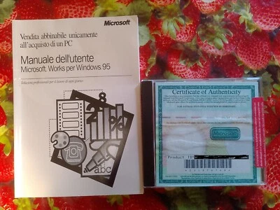 Microsoft Works 4.0 per Windows 95 certificato di autenticità PC - CD - Immagine 1 di 3