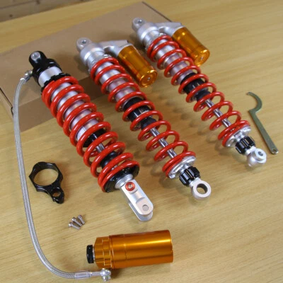 QUADSPORT Z400 LTZ400 STAGE 3 UPGRADED FRONT REAR AIR SHOCKS ABSORBER FOR SUZUKI - Image 1 of 4