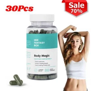 Her Fantasy Box Body Magic Chlorophyll -Pill For Vaginal,Body Odor Removal - Picture 1 of 6