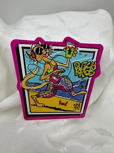 Dutch Bros Limited Edition Sticker Cool Retro Beach Cat Walkman Brand New - Picture 1 of 4
