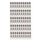 50 Pieces Zipper Sliders Replacement #3 for Bags Luggages Purses Repair Silver