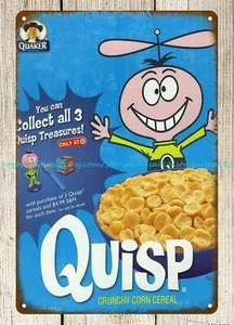 metal wall art decor living room Quisp cereal metal tin sign - Picture 1 of 4