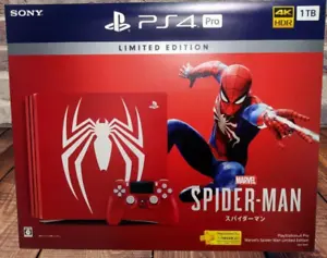 Sony PS4 PlayStation 4 Pro 1TB Marvel's Spider Man Limited Console Unused Japan - Picture 1 of 7