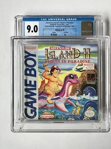 GRADED Adventure Island II Gameboy Hudson Soft Variant CGC 9.0 A+ SEALED Pop 2! - Picture 1 of 9