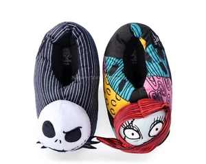 Nightmare Before Christmas Slippers Boys Girls Kid Size 11 12 13 1 2 3 4 5 Plush - Picture 1 of 9
