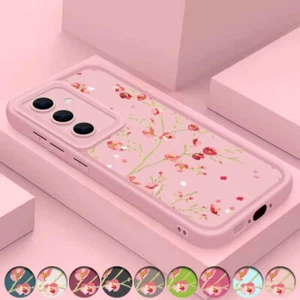 For Samsung S25 S24 S23 S22 A56 A36 A35 A15 Peach Blossom TPU Phone Case Cover - Picture 1 of 20