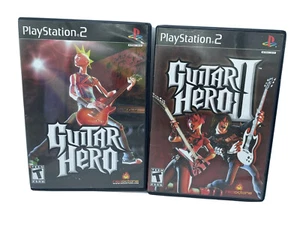 PS2 Guitar Hero 1 & 2  Complete *PROFESSIONALLY RESURFACED* - Picture 1 of 5