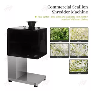 Affettatrice trituratore commerciale a scalogno 1,5/1,8/2,3/3,5/4,5 mm triturazione 110-240 V - Foto 1 di 13