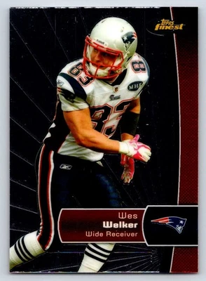 2012 Finest 26 Wes Welker    New England Patriots Football Card - Image 1 of 2