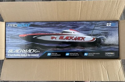 Pro Boat Blackjack 24" V2 Catamaran Brushless Vegas Offshore RTR PRB08049T2 - Image 1 of 4