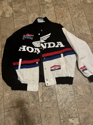 Chaqueta informal de motocicleta Honda JT Racing HRC negra blanca talla XL Foto 1 de 3