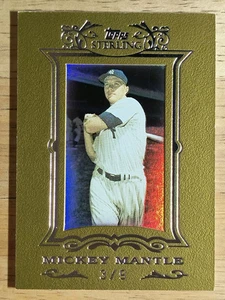 Mickey Mantle 2007 Topps con marco de oro esterlina #19 - Imagen 1 de 2