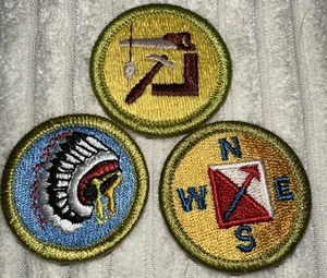 LOT OF 3- Boy Scout Merit Badges - Picture 1 of 5