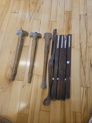 лот винтажных антикварных деревянных предметов - Изображение 1 из 4