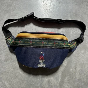 Vintage Atlanta Olympics 1996 Fanny Pack Pouch Bag Multi Color Adjustable Waist - Picture 1 of 5