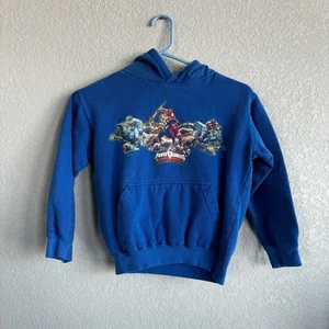 Vintage Transformers Boys Small Sweatshirt Youth Blue Hoodie - Picture 1 of 7