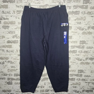 Pantalones deportivos de peso pesado Starter Pro 80 2XL azul marino con cordón nuevos con etiquetas Foto 1 de 4