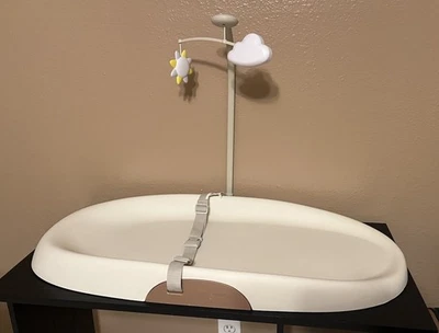 Skip Hop Baby Changing Pad Nursery Style, Wipe-Clean Color Oat W/ Toy Bar  - Image 1 of 4