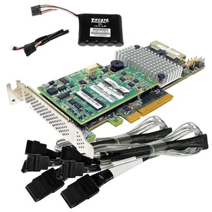 LSI Cisco UCS-RAID9271CV-8i V05 +1GB Cache Module +BBU +2x SAS/SATA Cable LP - Picture 1 of 5