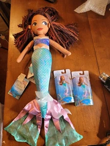 Disney The Little Mermaid Ariel (Black) Pillow Plush Doll  Set D5 - Picture 1 of 11